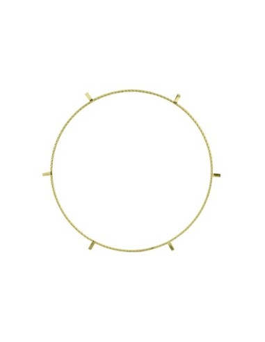 16 Lowrider Square Twisted Wheel Trim Gold.